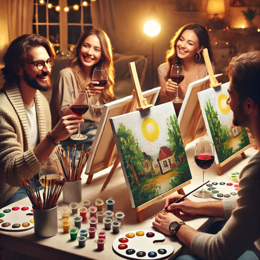 How to Host the Perfect Paint & Wine Night with Friends 🎨🍷